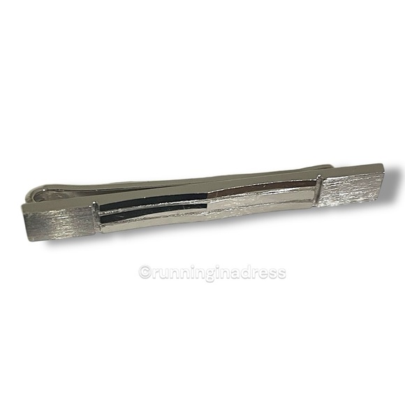 Vintage Nina Ricci Designer Silver Tie Clip Tie Bar